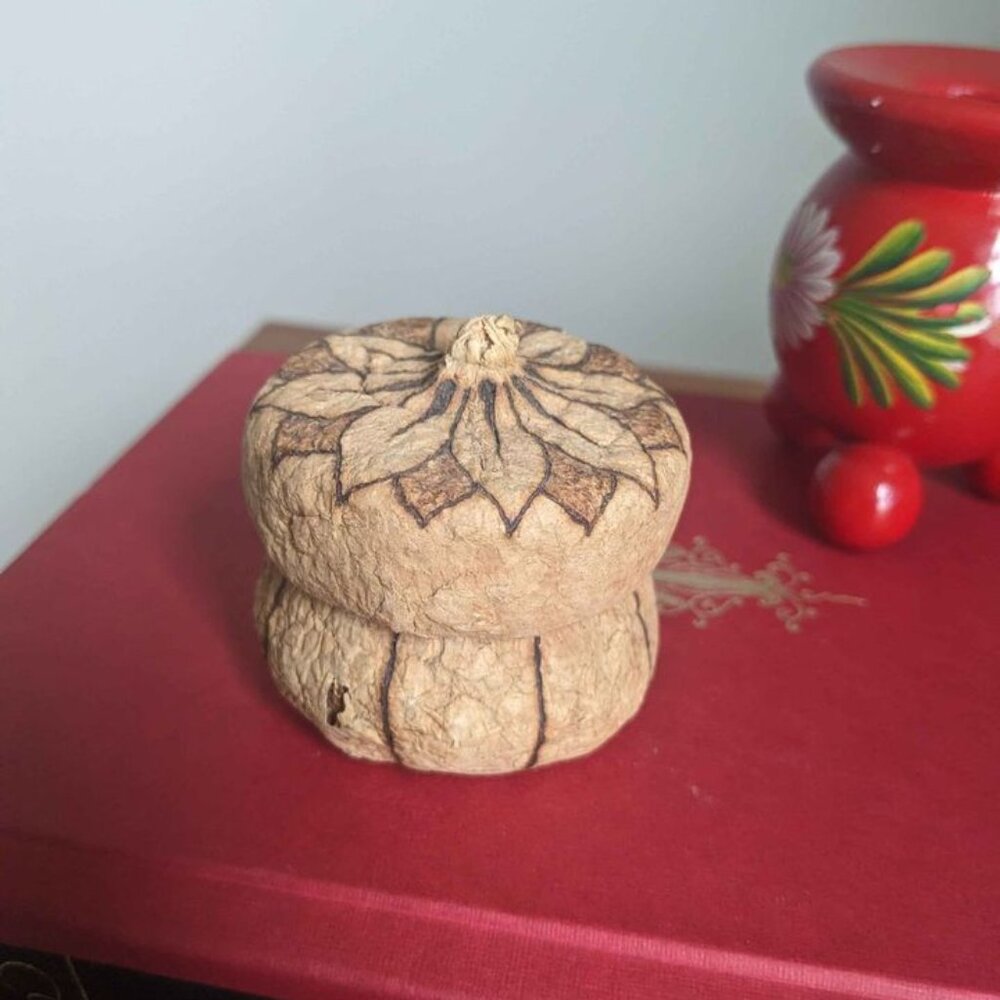 Vintage Mini Gourd Trinket Box